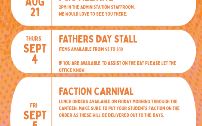 Upcoming P&C Events Term 3